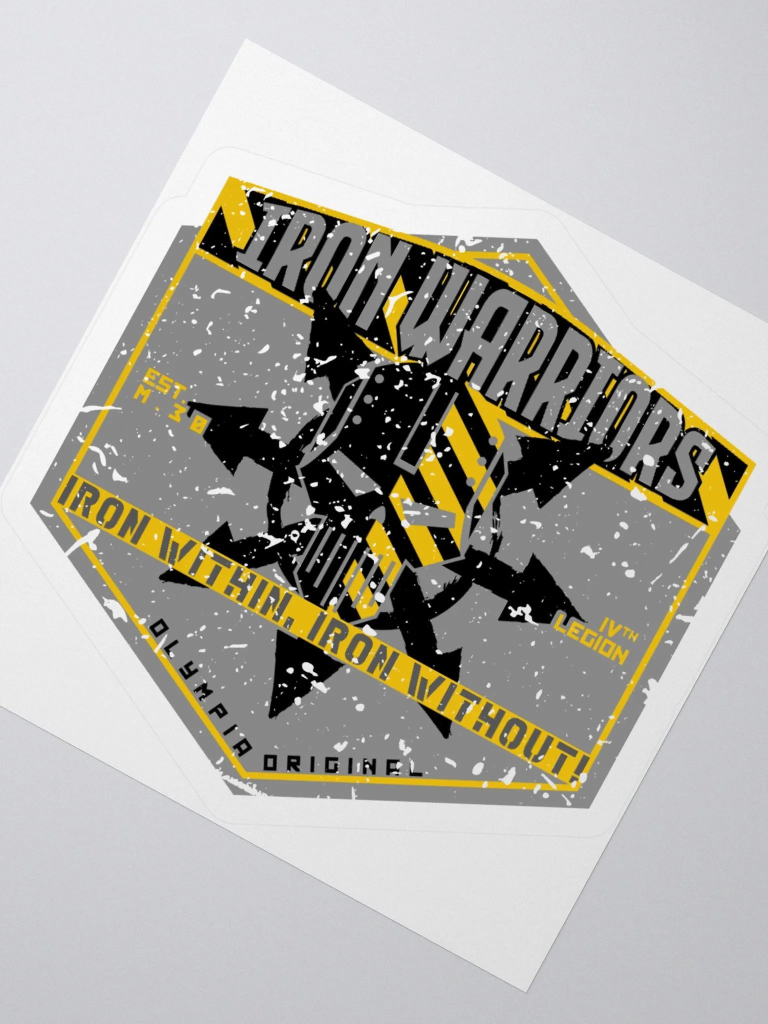 Iron Warriors - Iron Within Iron Without Sticker | Warhammer 40K Decal product image (5)