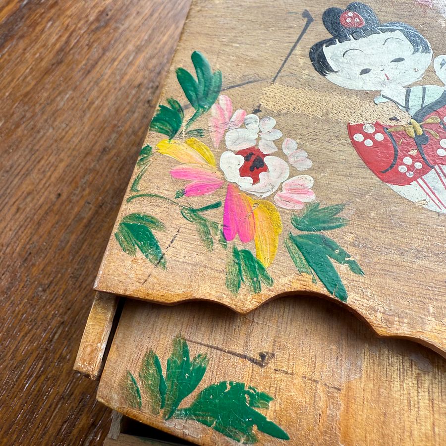 Vintage Japanese Toy Jewelry Box with Mirror – Japan Antique Roadshow product image (10)