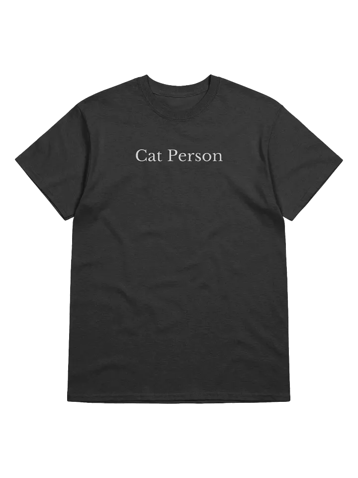 Cat Person T-Shirt (Black) product image (2)