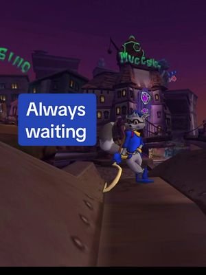 Waiting around for sony to give Sly Cooper some love be like ..                                                       .                                                              .                                                                     Sly 1 might now be the best in the series but It really has some of the most memorable places.  Mesa city will also be a stand out for me.  I don’t know why the squid guard in Raleighs levels always scared the shit out of me.  Big hall monitor energy that one.. Repaying The Thevius Raccoonus on ps5 has been a delight getting all the new trophies and giving Sly some of the love he deserves.  I never knew he has so many idol poses and thats not even all of them.  #slycooper #slycoopertrilogy #retrogaming #ps2 #2000sthrowback  What was your favorite Sly 1 level?   