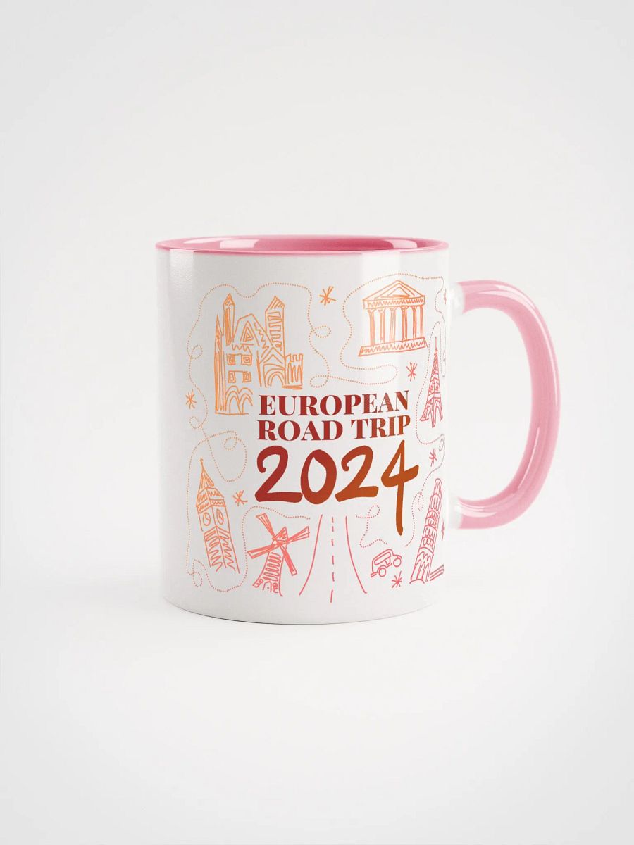 European Road Trip Souvenir Mug (Warm Colors) (11oz) product image (1)
