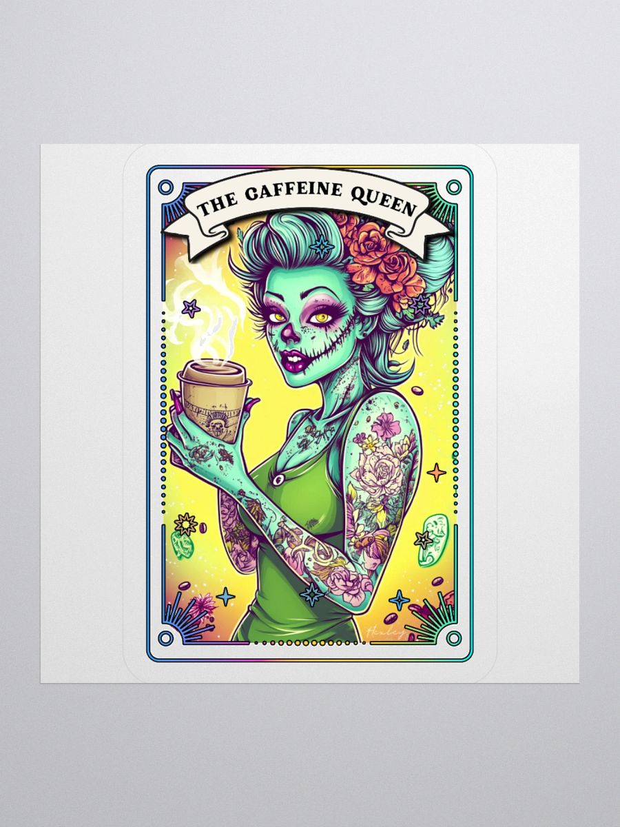 Zombabes: The Caffeine Queen Sticker product image (1)