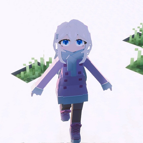 Winter outfit for custom Minecraft angel ☃️

#minecraft #yesstevemodel #angel #wintercoat 

https://minou-shop.fourthwall.com...
