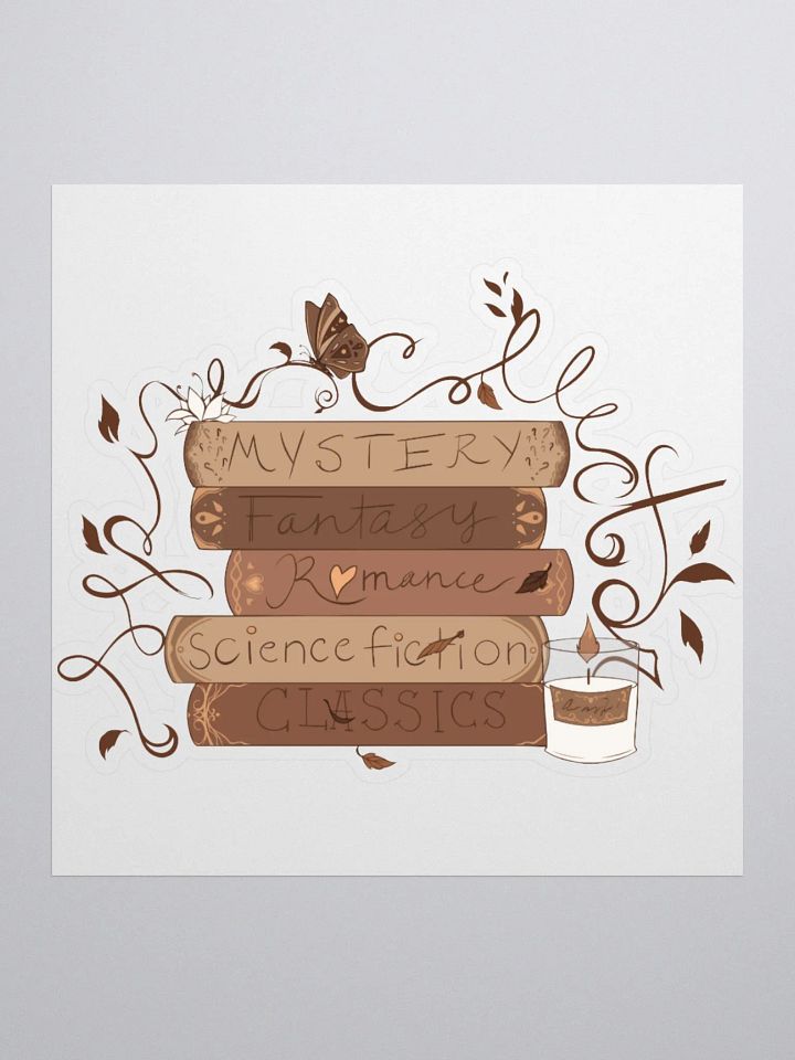 Autumn Bookstack Sticker product image (1)