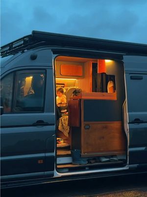 Just a normal night in our vanlife journey… Cooking dinner, kids playing, a little rain tapping on the roof — but everyone’s smiling. These are the moments that matter most. #vanlifefamily #vanlife #rainynightvibes #homeonwheels #vanlifeaesthetic #familyontheroad #cozyvibes #vanlifediaries #tinyhomebiglife #vanlifekids #makingmemories