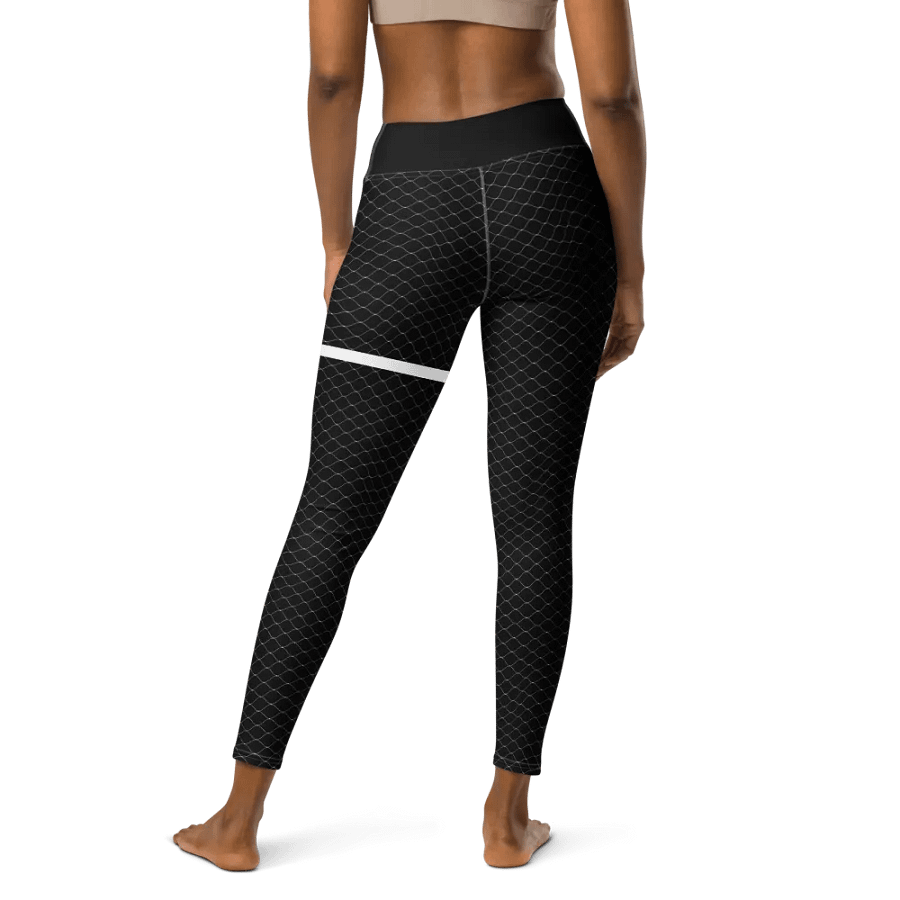 fishnet tech leggings black - 82% polyester product image (3)