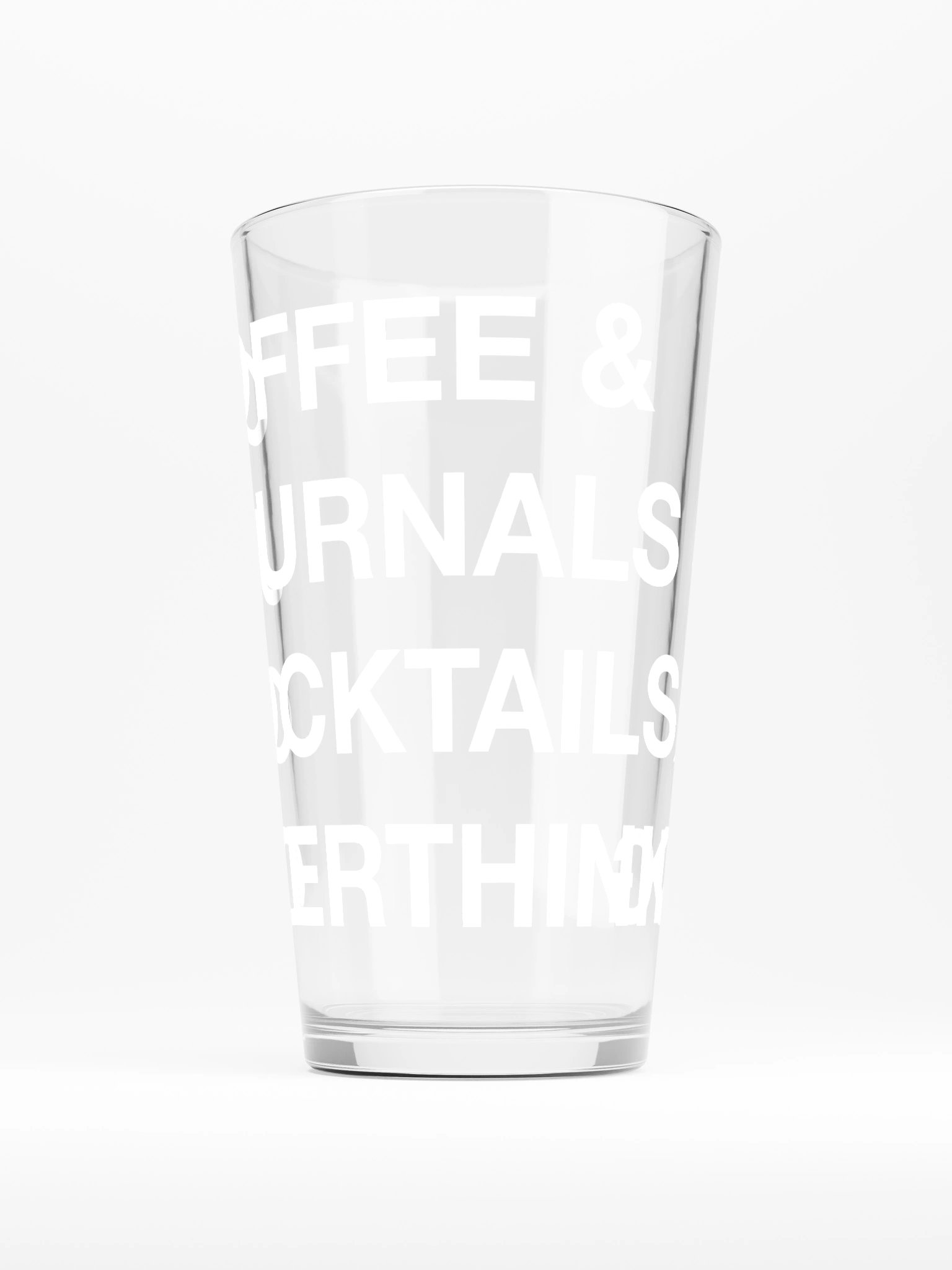 Pint Glas for Overthinking product image (1)