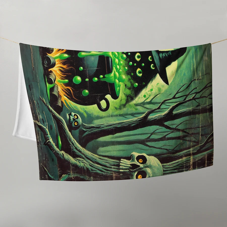 Cauldron Monster Spooky Throw Blanket product image (21)