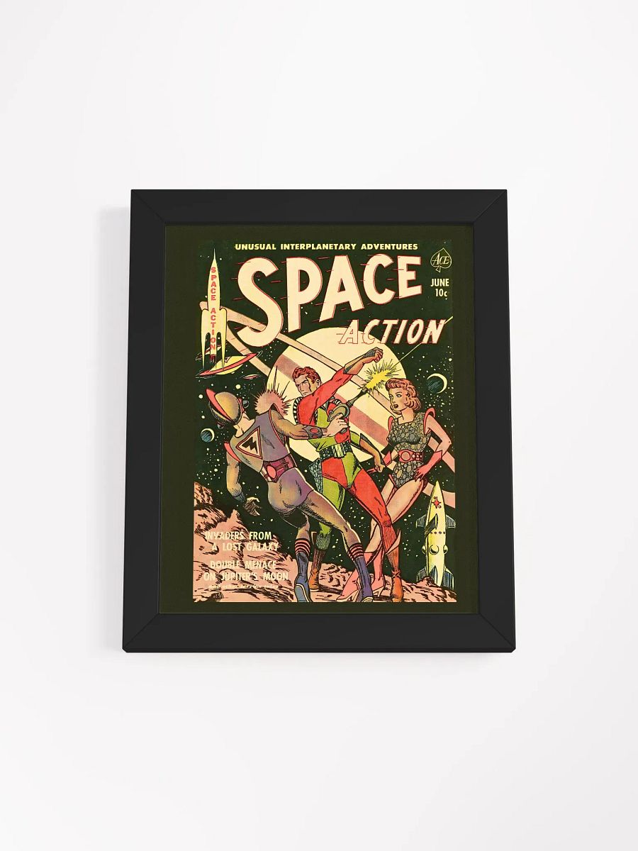 Space Action Comic Wall art product image (3)