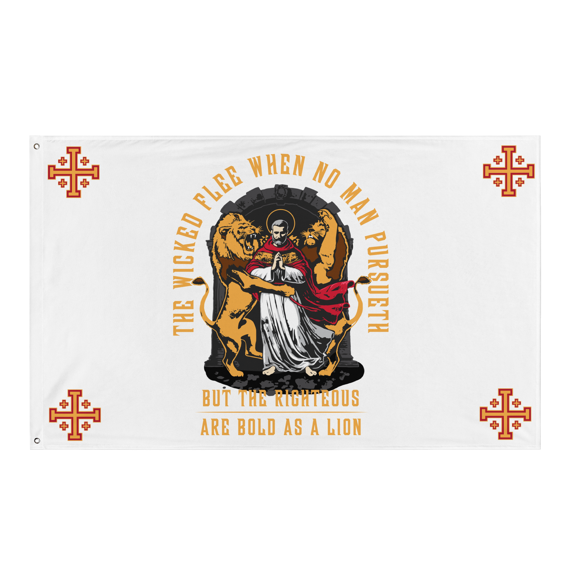 The rigtheous are BOLD as a LION - Flag product image (1)