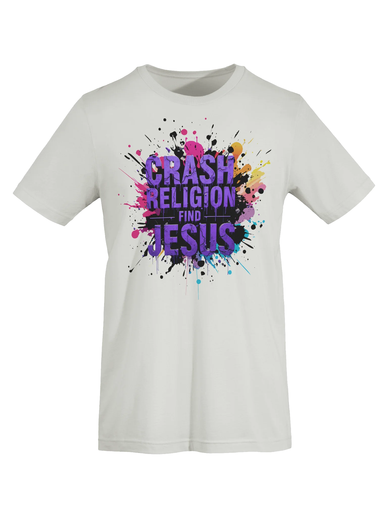 CRASH RELIGION. FIND JESUS. – GRAFFITI STATEMENT TEE product image (41)