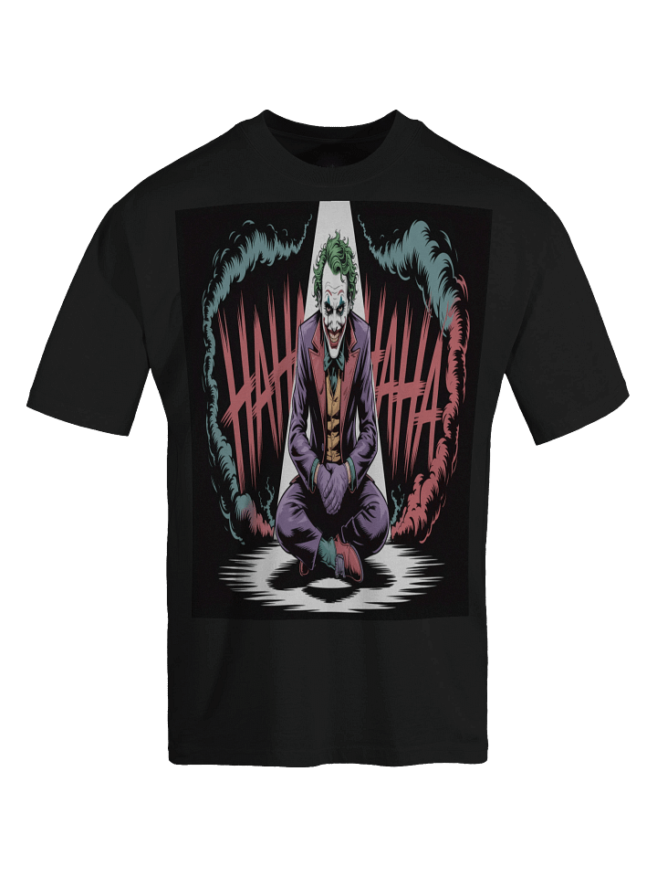 Joker 'HAHAHA' Meditative Mania Oversized Faded T-Shirt product image (1)