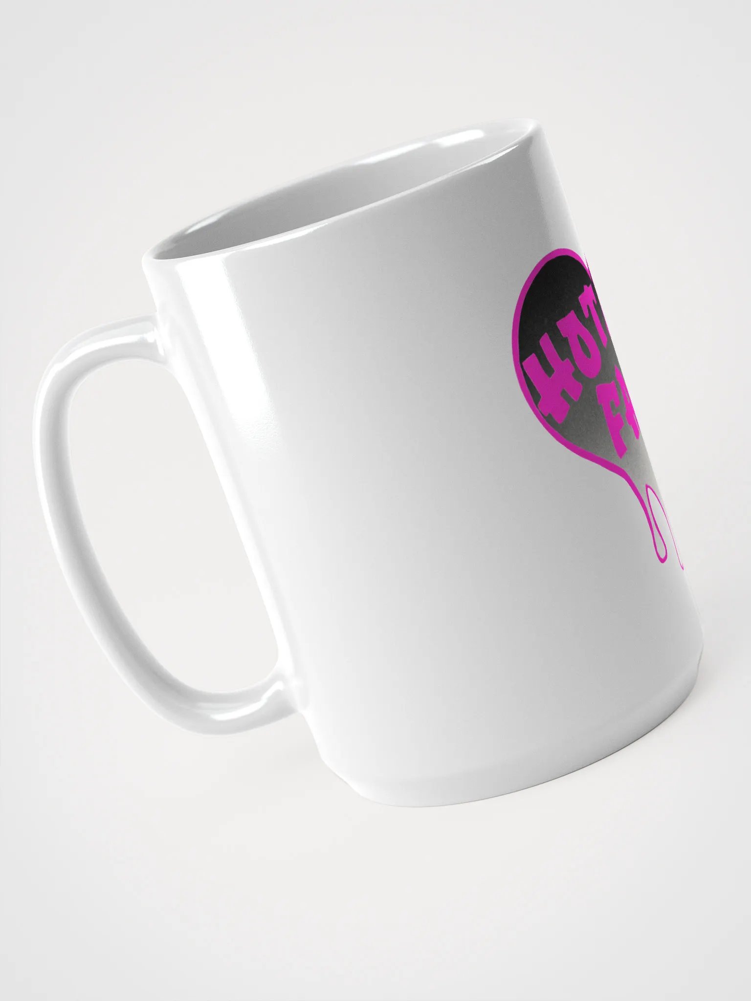 HOT BOX FAM PINK & BLACK OMBRE LOGO COFFEE MUG product image (3)