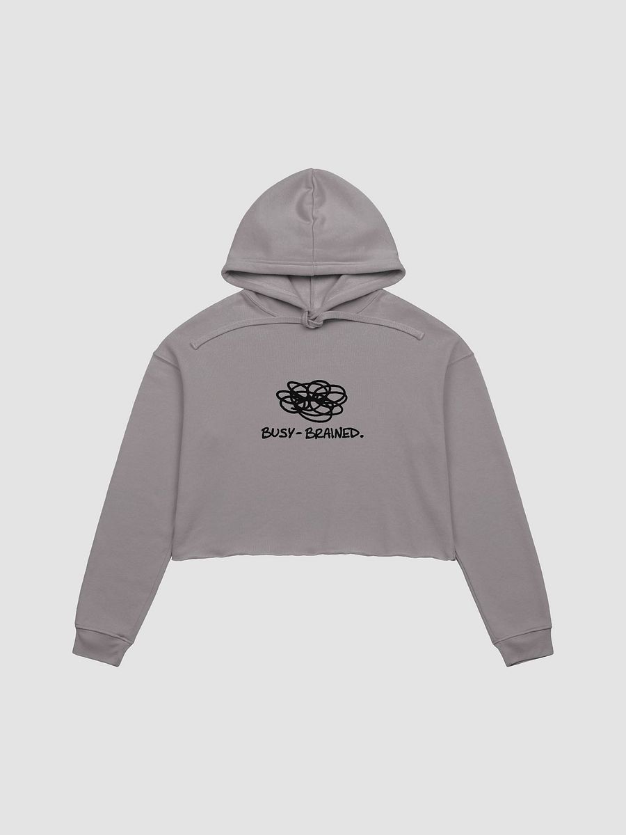 BUSY-BRAINED cropped fleece hoodie product image (2)