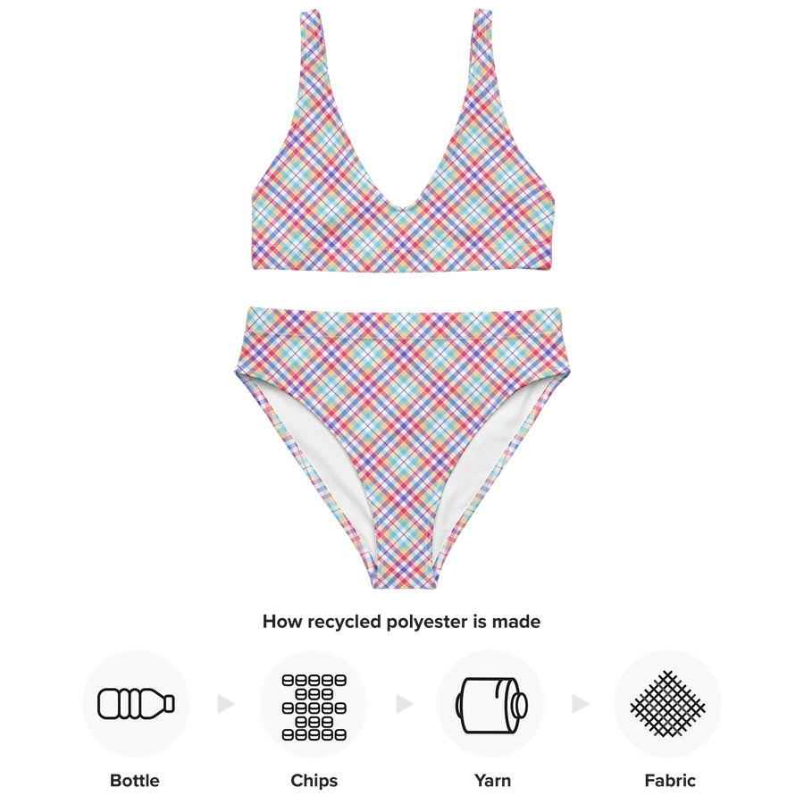 Purple, Pink, and Blue Plaid Bikini product image (10)