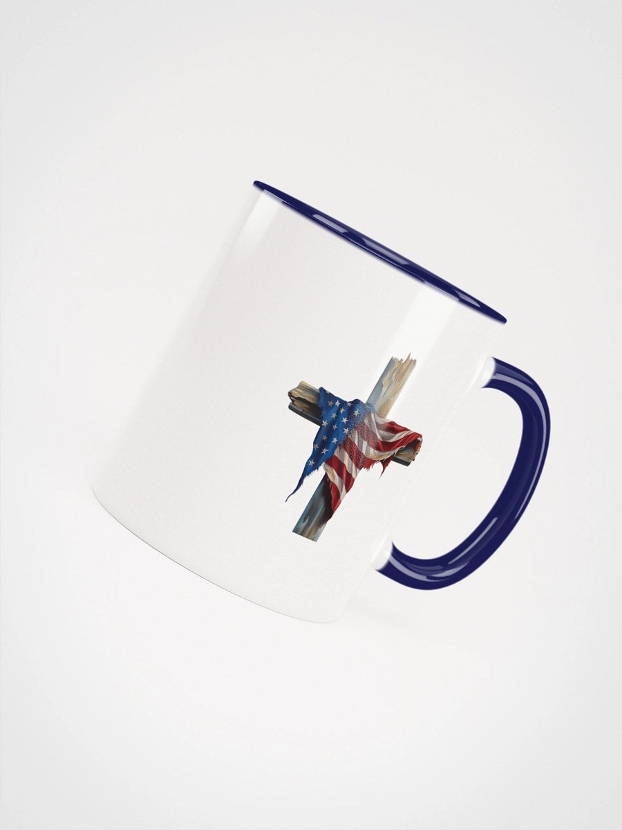 American Flag Cross Coffee Mug – Patriotic Faith Drinkware product image (29)