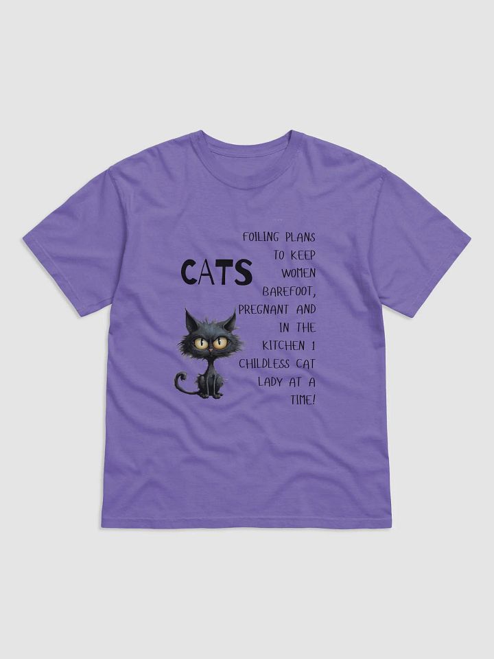 🐾 Cats Against Patriarchy – Childless Cat Lady Tee product image (1)
