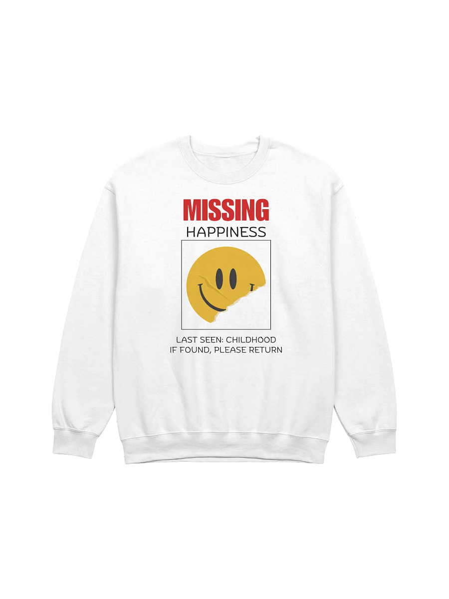 Missing Happiness Sweatshirt - Light Color product image (1)