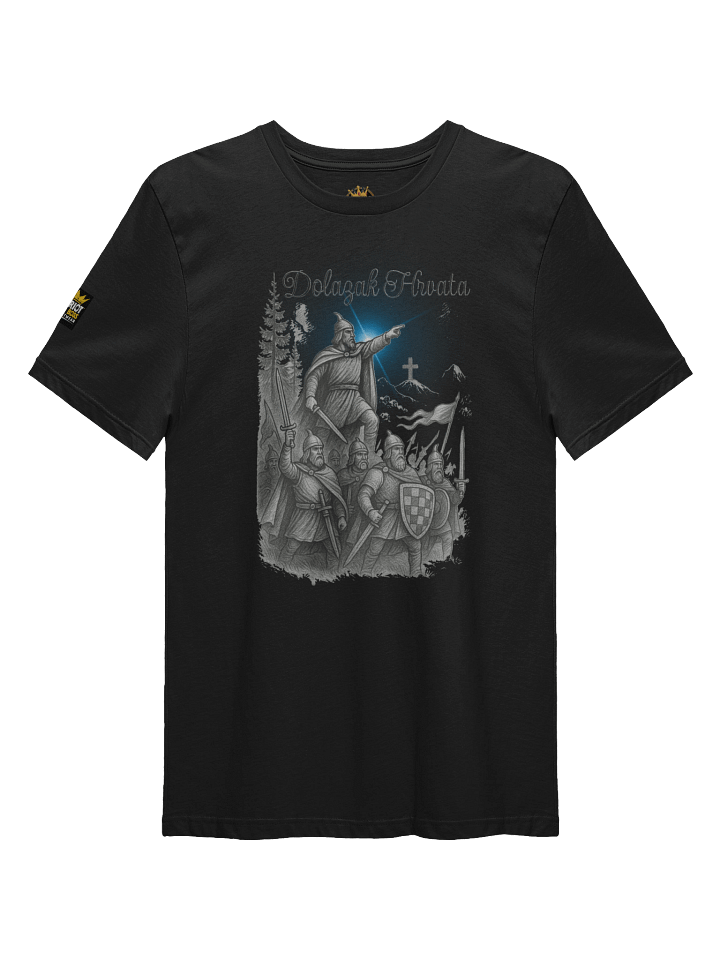 Crowned Patriot Streetwear Tee Dolazak Hrvata product image (1)