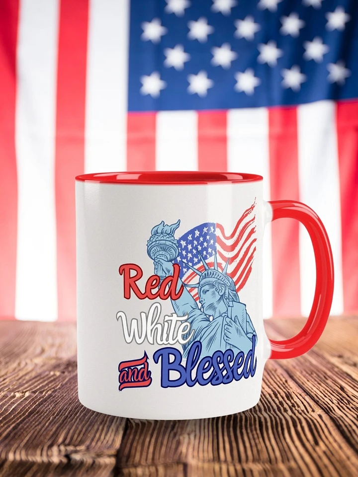 Red, White And Blessed Mug product image (1)