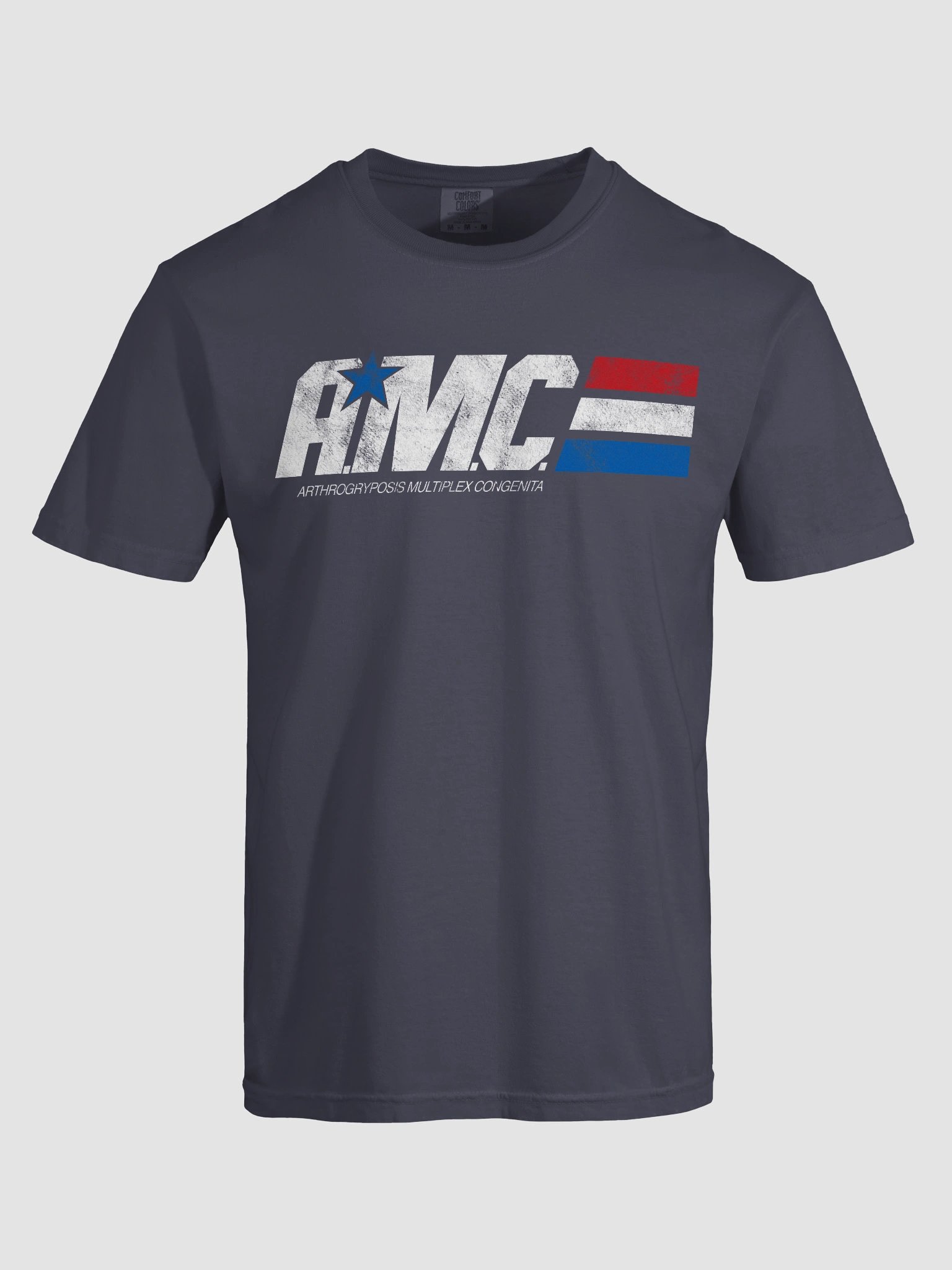 A.M.C. Arthrogryposis Multiplex Congenita Distressed Tee product image (68)