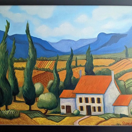 Red roof house 2024 oils on canvas 
#happyfriday