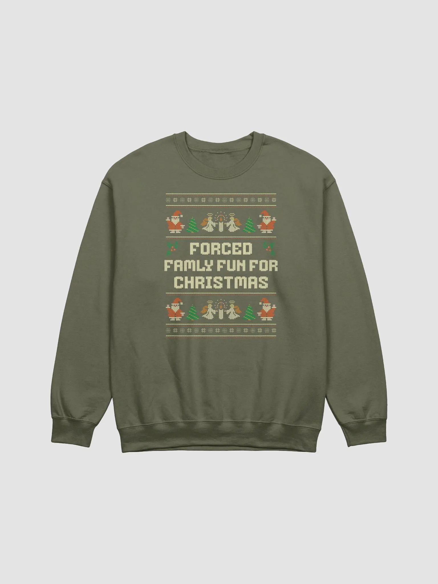 Forced Family Fun For Christmas Festive Crewneck product image (11)