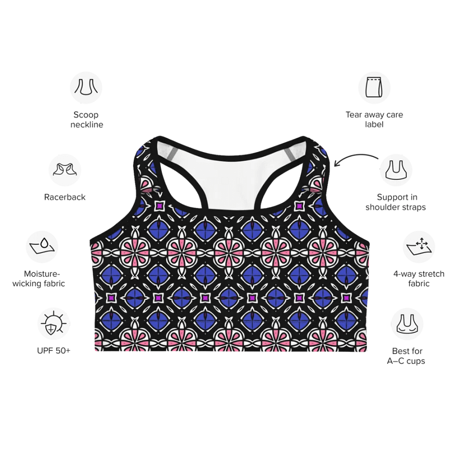 Gender Fluid Abstract (2) - Sports Bra product image (7)