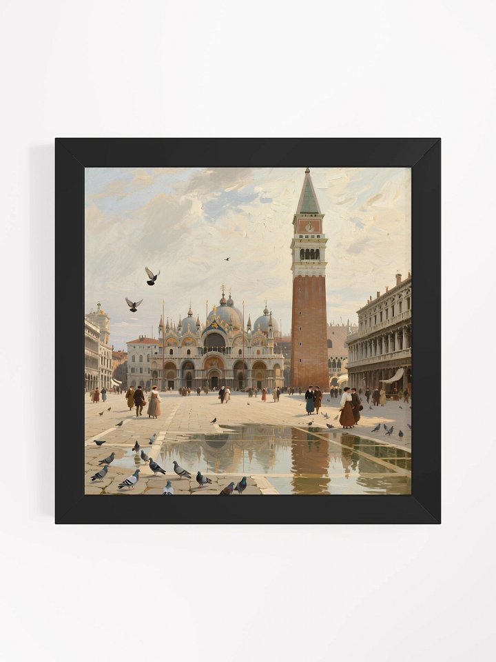 St. Mark's Square, Venice-Reflections of Time Framed Matte Poster product image (12)
