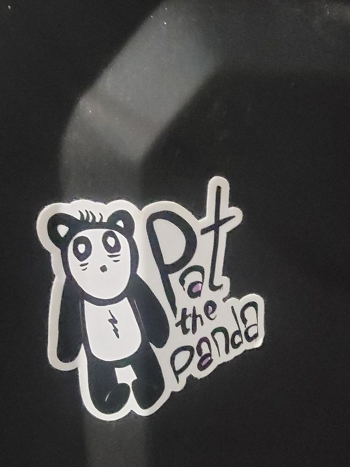 Pat the Panda w/ Name Vinyl Sticker product image (2)