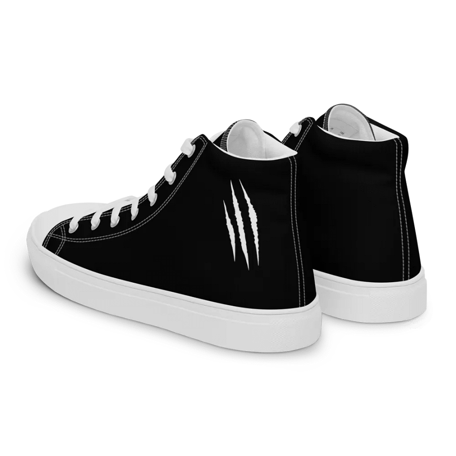 "DJ Benji Beatz Scratch Logo" Men's High Top Canvas Shoes product image (7)