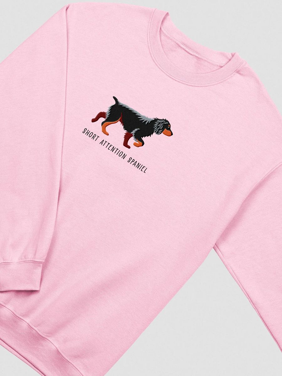 Short Attention Spaniel Sweatshirt (Embroidered) of a Working Cocker Spaniel(Black & Tan) product image (6)
