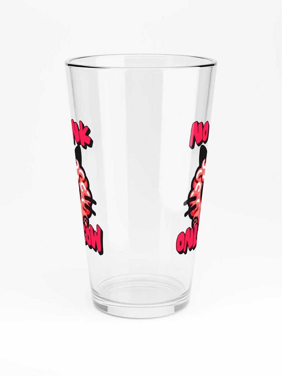 No think only MEOW pint glass product image (3)