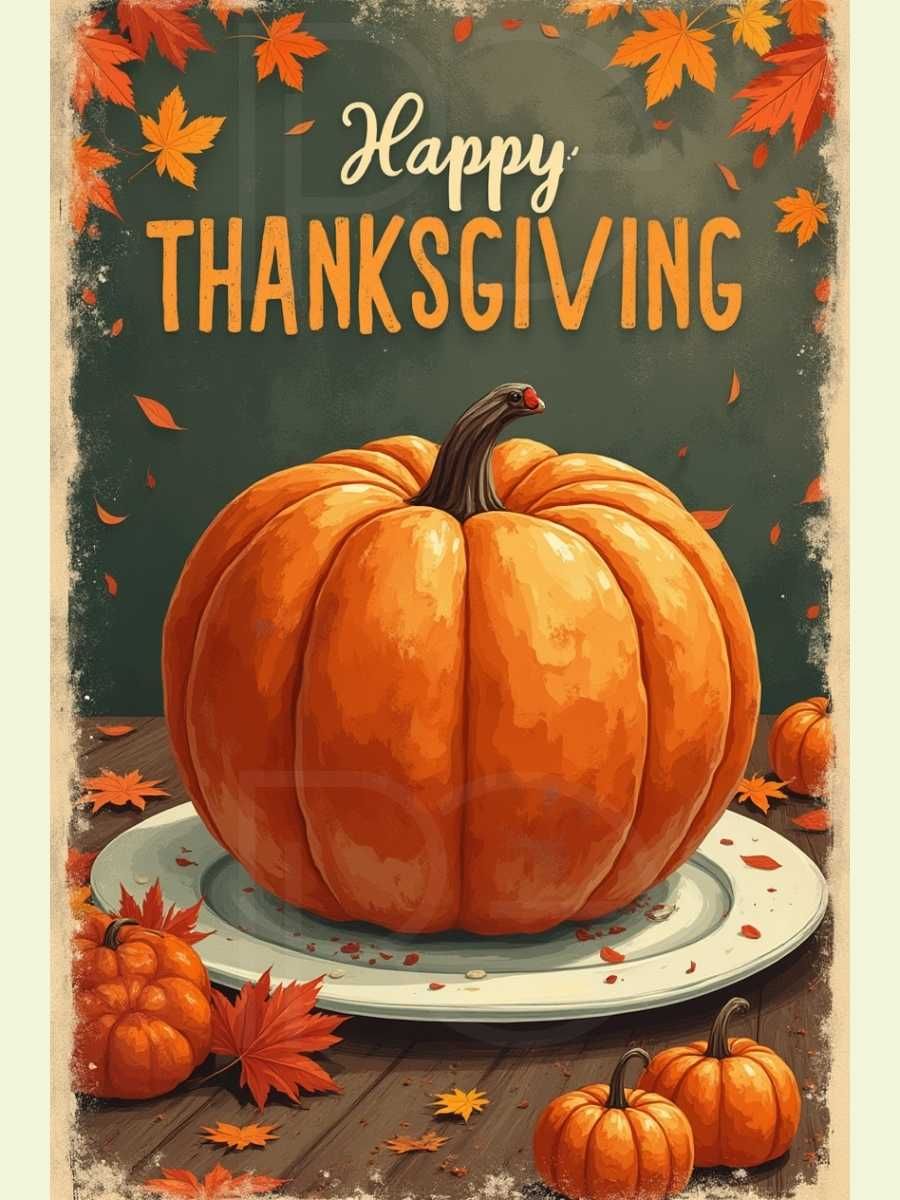 Thanksgiving Harvest Delight - 12x18 product image (1)
