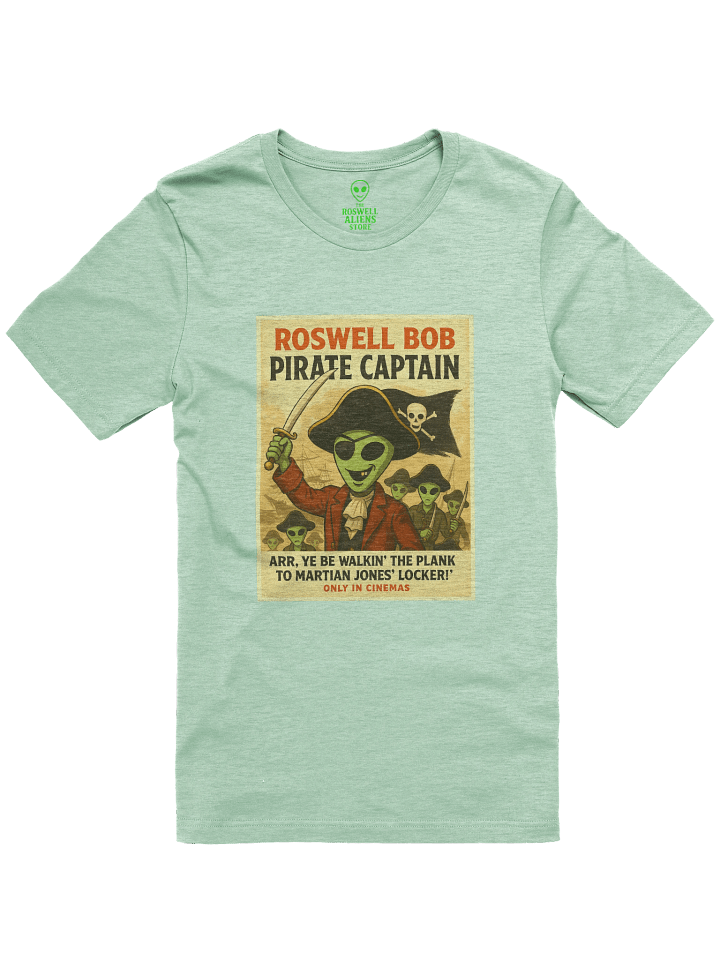 Pirate Captain Film Martian Jones' Locker Roswell Aliens 1950's Retro Unisex T-Shirt product image (1)