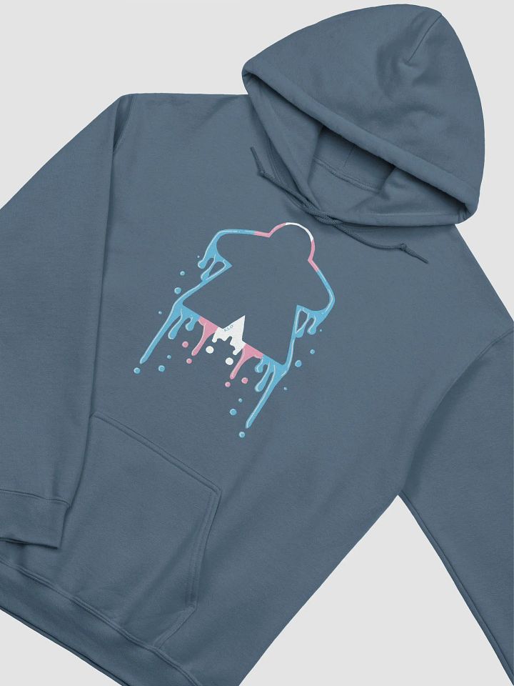Drippy Trans Pride Meeple Hoodie product image (1)