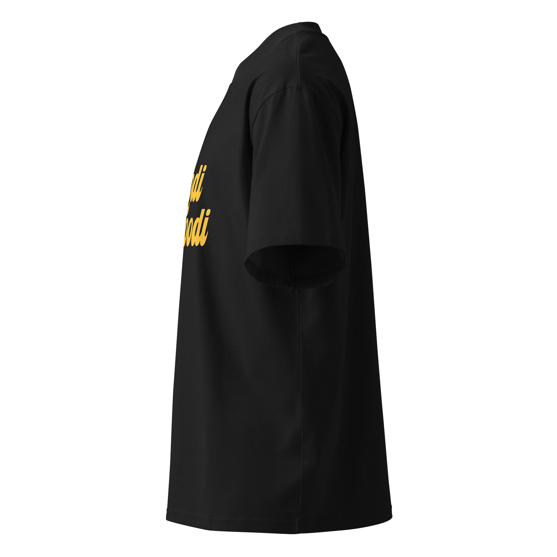 Moodi Foodi Originals – Organic Oversized Tee – Natural Feel - Mustard product image (4)