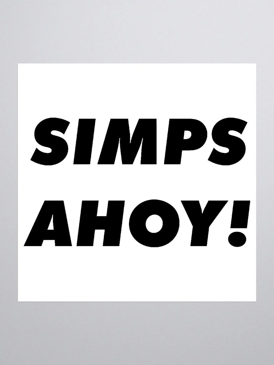 Simps Ahoy! Sticker product image (1)