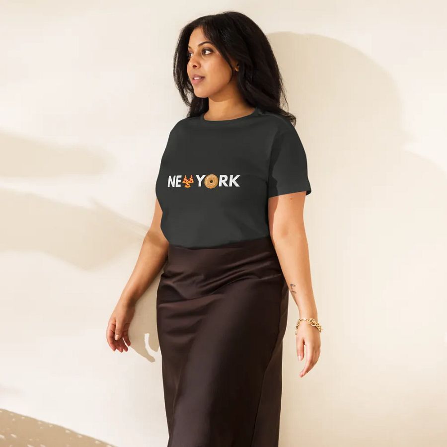 New York Pizza Bagel Black Womens product image (3)