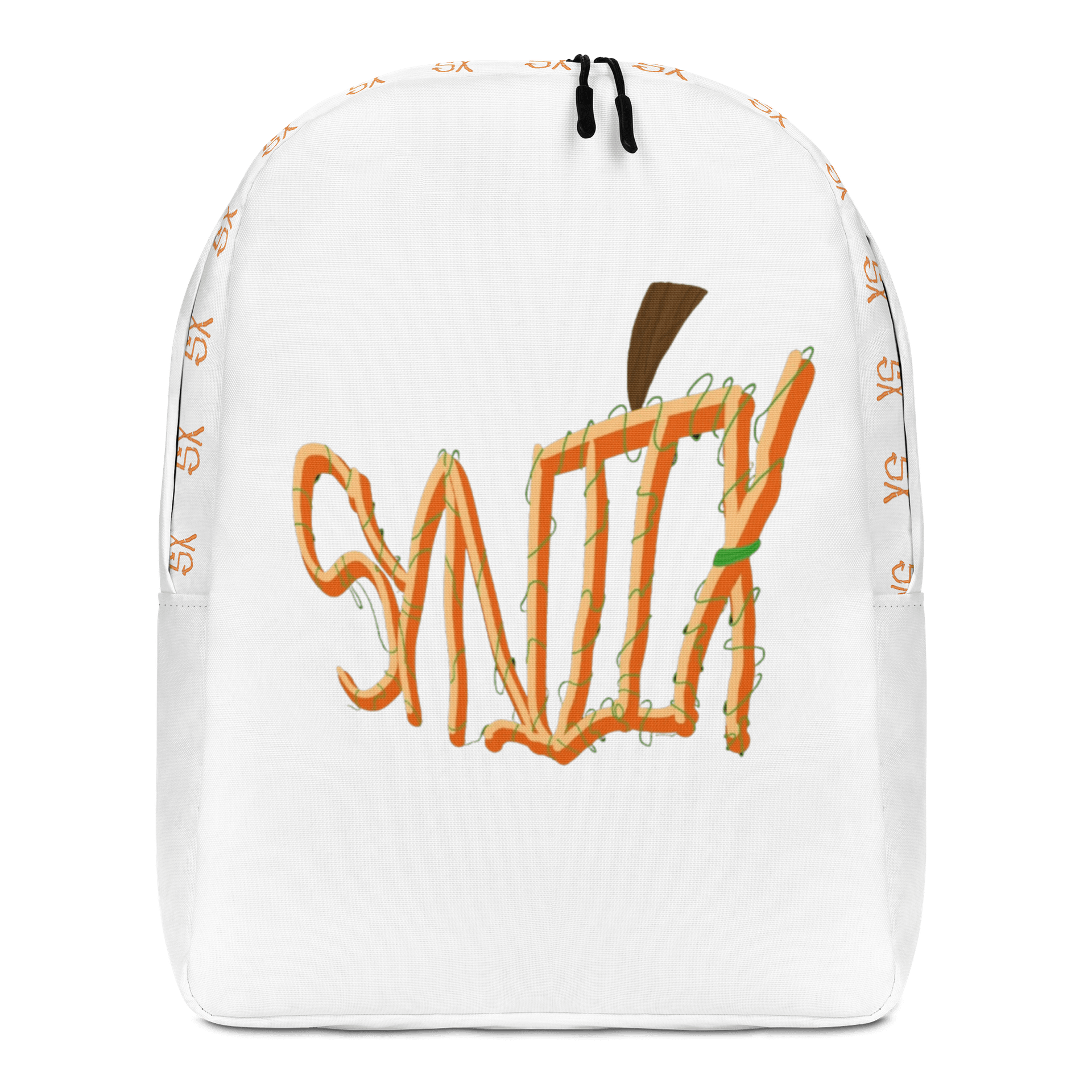 Halloween Pumpkin SynjiX Backpack (White) product image (1)