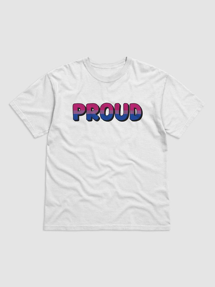 The 'PROUD bi' T-Shirt - White product image (1)