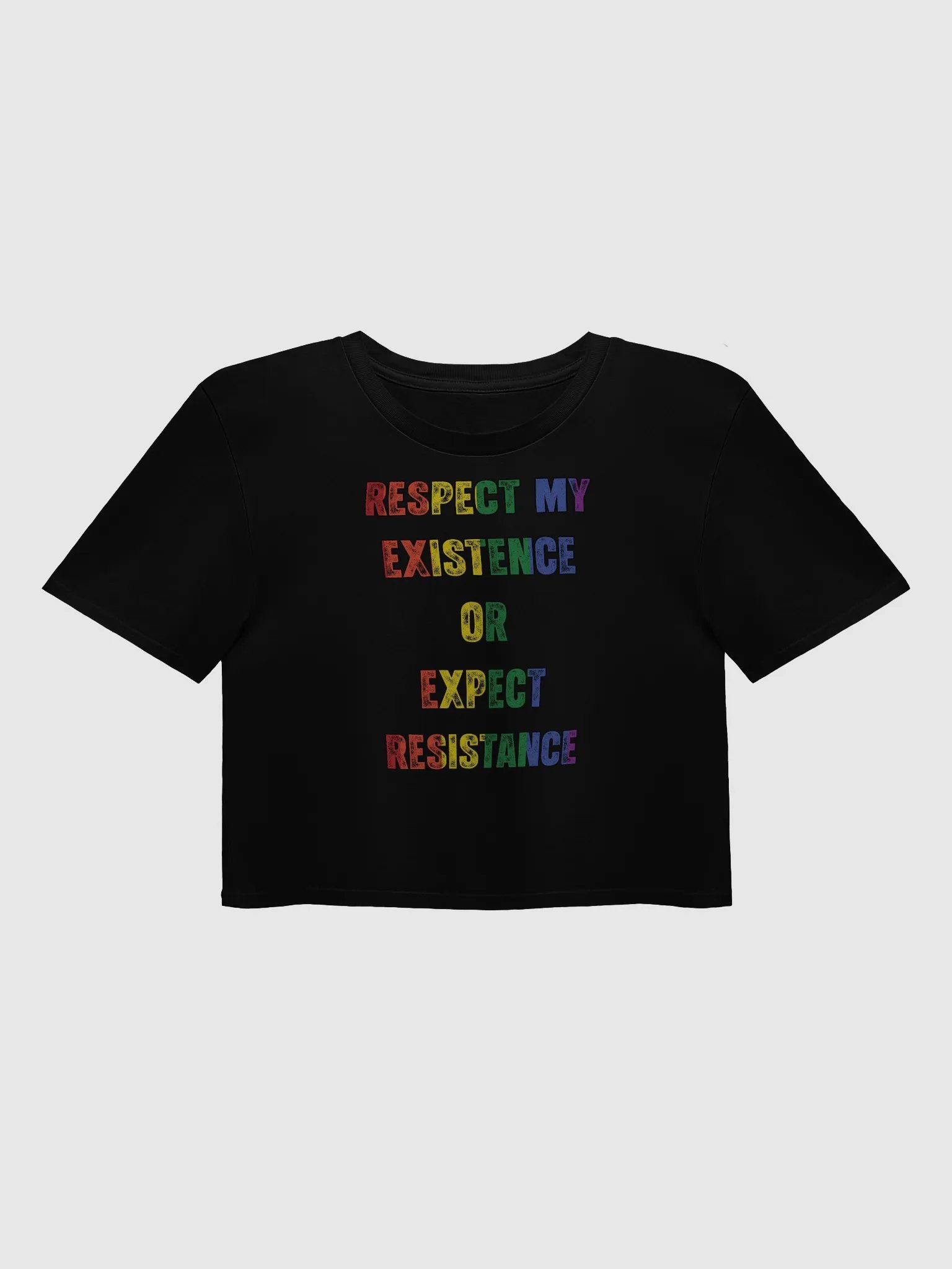 Respect My Existence or Expect Resistance - Crop Top product image (1)