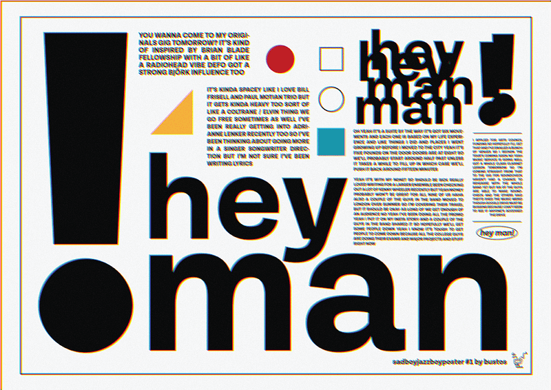 HEY MAN! Sadboyjazzboy Poster #1