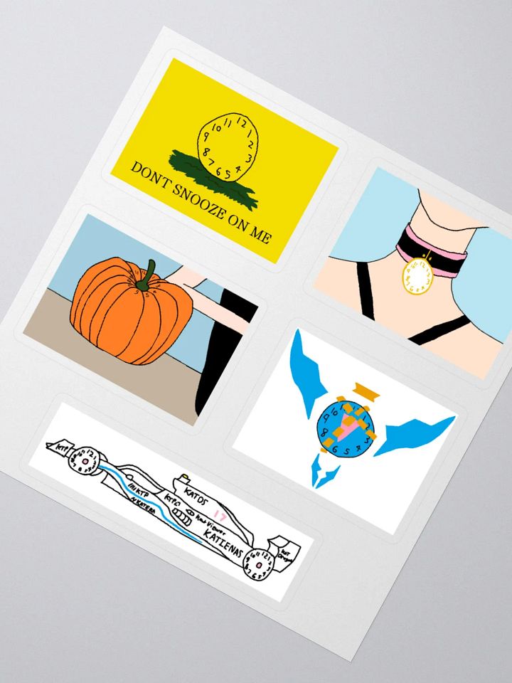 Gadsden, Collar, Pumpkin, Virtue, F1 Clock Stickers product image (5)