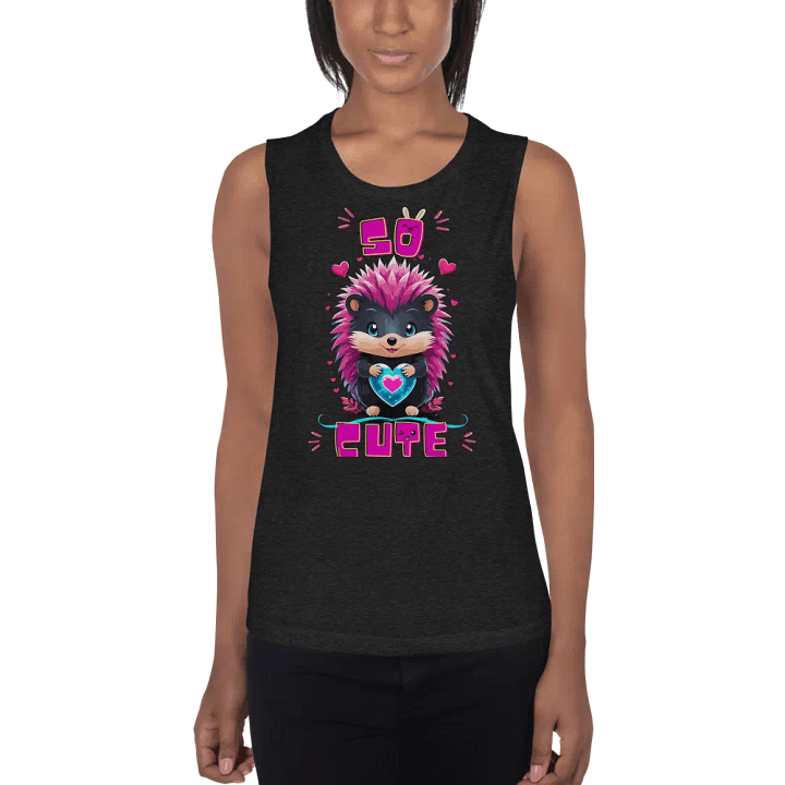 Adorable Hedgehog Love - Muscle Tank product image (1)