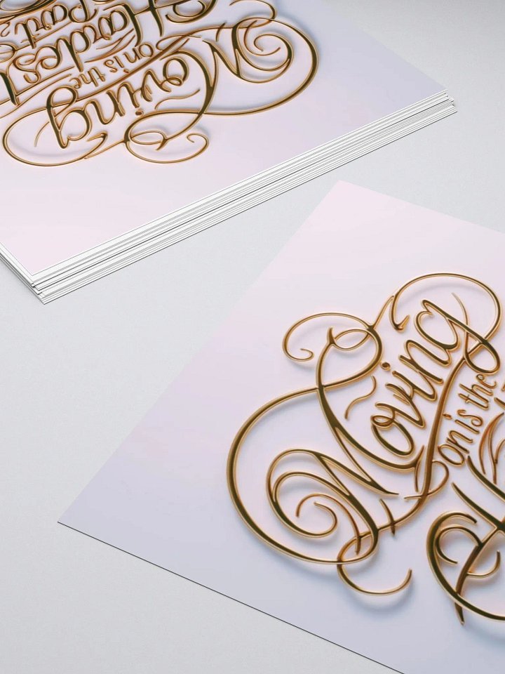 Positive Affirmation Stickers - Moving on is the hardest part product image (2)