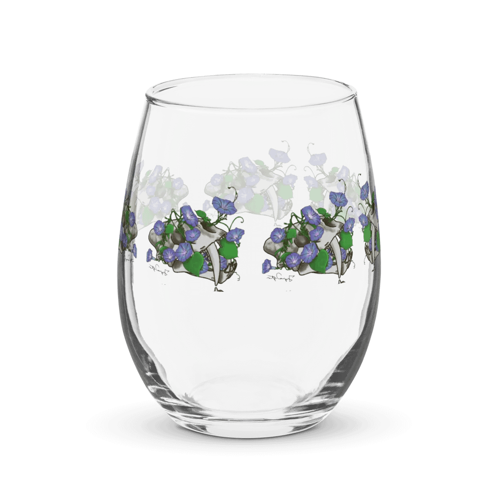 Morning Glory Smilodon Wine Glass product image (2)