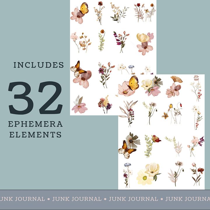 Autumn Garden - Printable Fussy Cuts product image (2)