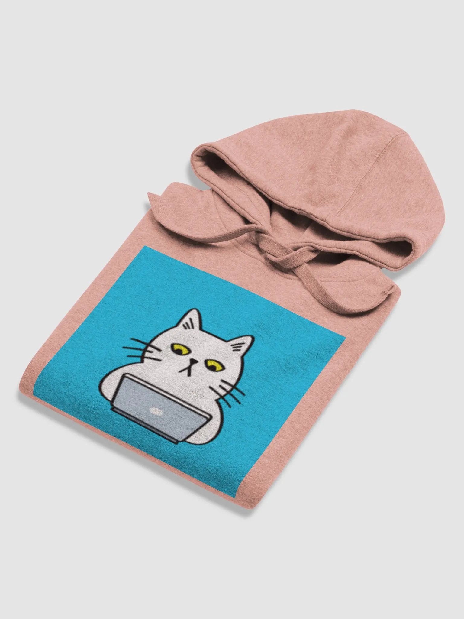 Cute Cat on laptop Unisex Hoodie product image (27)