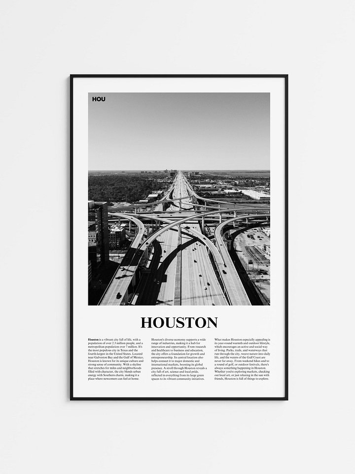 Houston 02 Newspaper Poster product image (1)